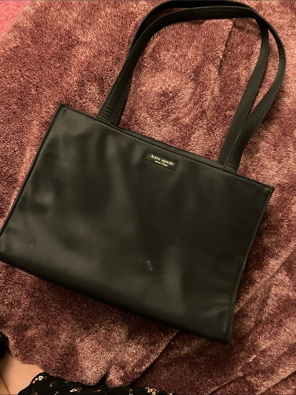 kate spade black nylon tote